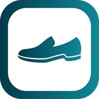 Shoes Glyph Gradient Round Corner Icon vector