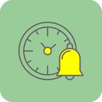 Reminder Filled Yellow Icon vector
