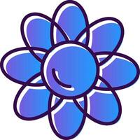 Clematis Gradient Filled Icon vector