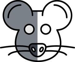 Mouse Filled Half Cut Icon vector