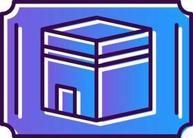 Decoration Gradient Filled Icon vector