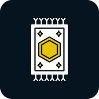 Carpet Glyph Two Color Icon vector