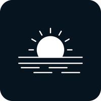 Ramadan Sunrise Glyph Two Color Icon vector