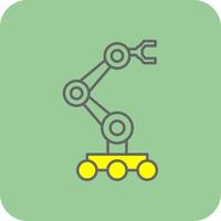 Robotics Filled Yellow Icon vector