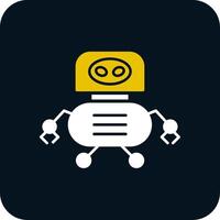 Toy Robotics Glyph Two Color Icon vector