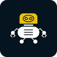 Toy Robotics Glyph Two Color Icon vector