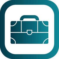 Suitcase Glyph Gradient Round Corner Icon vector