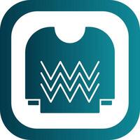 Jersey Glyph Gradient Round Corner Icon vector