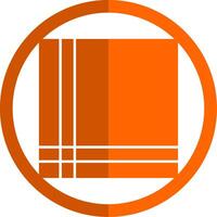 Handkerchief Glyph Orange Circle Icon vector