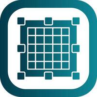 Grid Glyph Gradient Round Corner Icon vector
