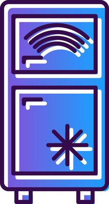Smart Refrigerator Gradient Filled Icon