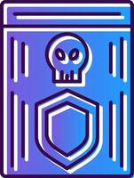 Shield Gradient Filled Icon vector