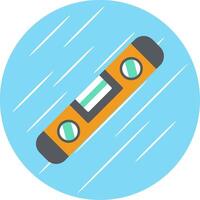 Spirit Level Flat Blue Circle Icon vector