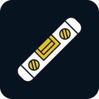 Spirit Level Glyph Two Color Icon vector