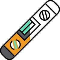 Spirit Level Filled Half Cut Icon vector