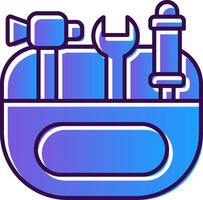 Toolkit Gradient Filled Icon vector