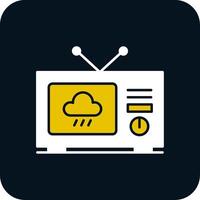 Weather News Glyph Two Color Icon vector