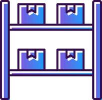 Boxes Gradient Filled Icon vector