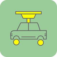 Car Repair Filled Yellow Icon vector