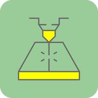 Laser Filled Yellow Icon vector