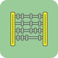 Abacus Filled Yellow Icon vector