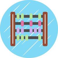 Abacus Flat Blue Circle Icon vector