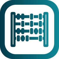 Abacus Glyph Gradient Round Corner Icon vector