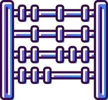 Abacus Gradient Filled Icon vector