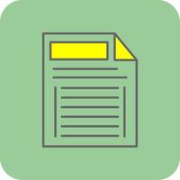 Task Filled Yellow Icon vector