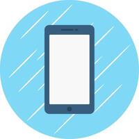 Mobile Phone Flat Blue Circle Icon vector