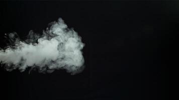 Super slow motion thick smoke. High quality FullHD footage video