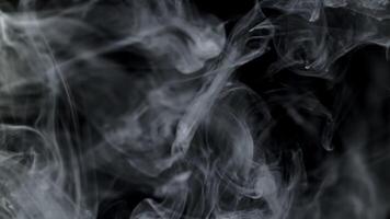 Super slow motion thick smoke. High quality FullHD footage video