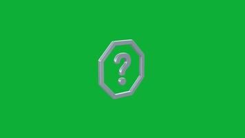 Download Unique 3D Octagon Question Mark Animations and Enhance Your Creative Projects Effortlessly video