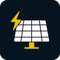 Solar Panel Glyph Two Color Icon vector