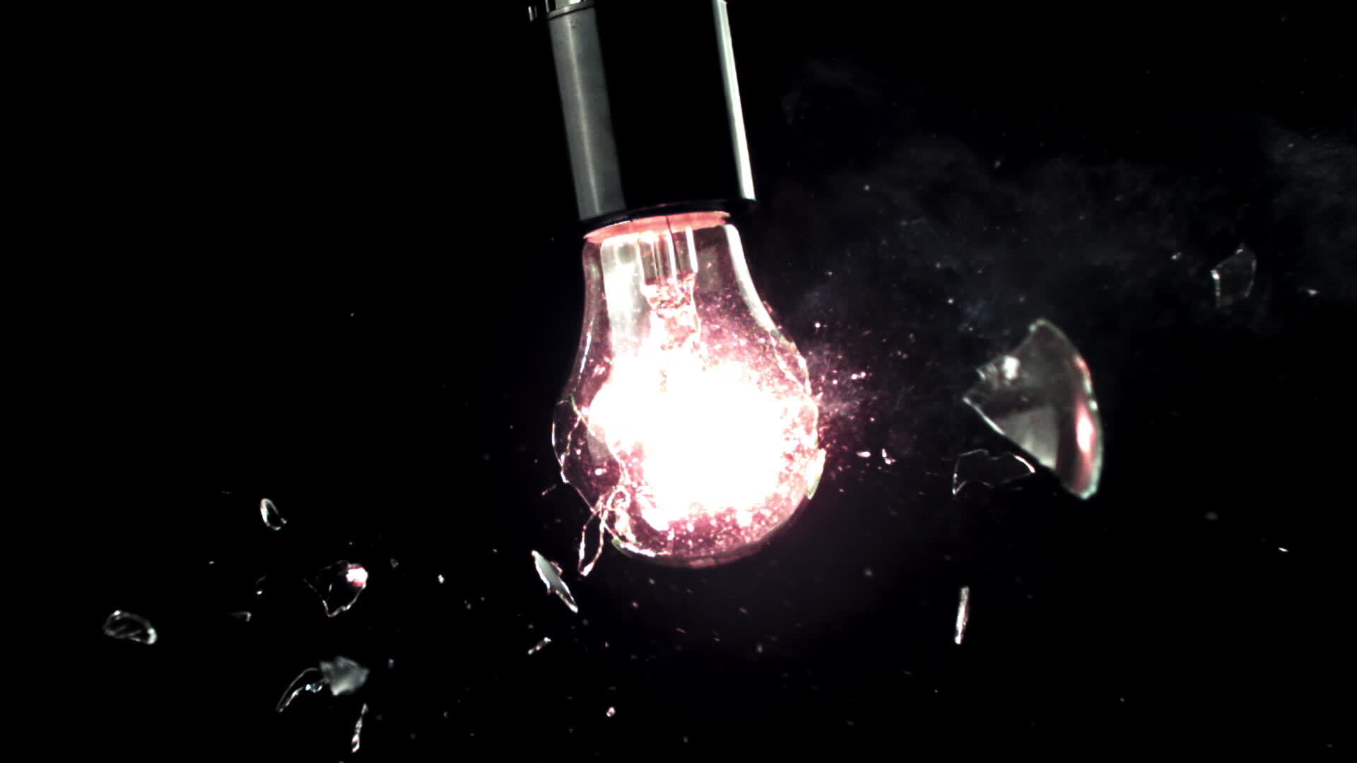 Super slow motion light bulb exploded. . High quality FullHD footage 42767999 Stock Video at