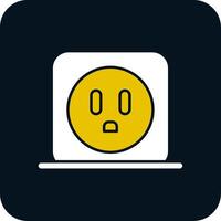 Power Socket Glyph Two Color Icon vector