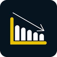 Chart Glyph Two Color Icon vector
