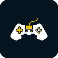 Game Glyph Two Color Icon vector