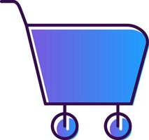 Cart Gradient Filled Icon vector