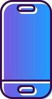 Smartphone Gradient Filled Icon vector