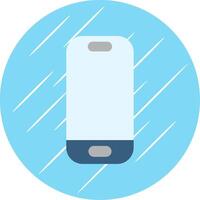 Smartphone Flat Blue Circle Icon vector