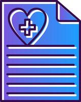 Health Gradient Filled Icon vector