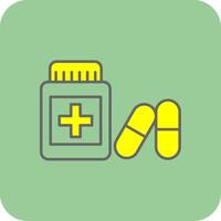 Health Filled Yellow Icon vector