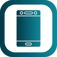 Mobile Glyph Gradient Round Corner Icon vector