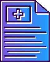 Report Gradient Filled Icon vector