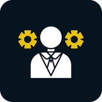 Management Glyph Two Color Icon vector