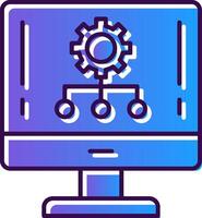 Hierarchy Gradient Filled Icon vector