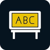 Presentation Glyph Two Color Icon vector