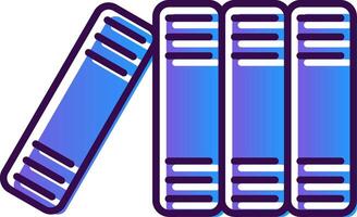 Files Gradient Filled Icon vector