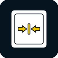 Minimize Glyph Two Color Icon vector